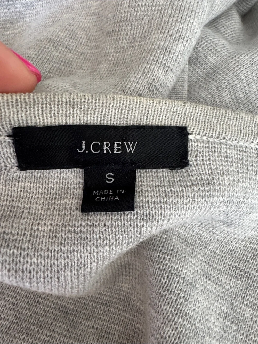 J Crew Juliette collarless sweater-blazer Cardigan Size S